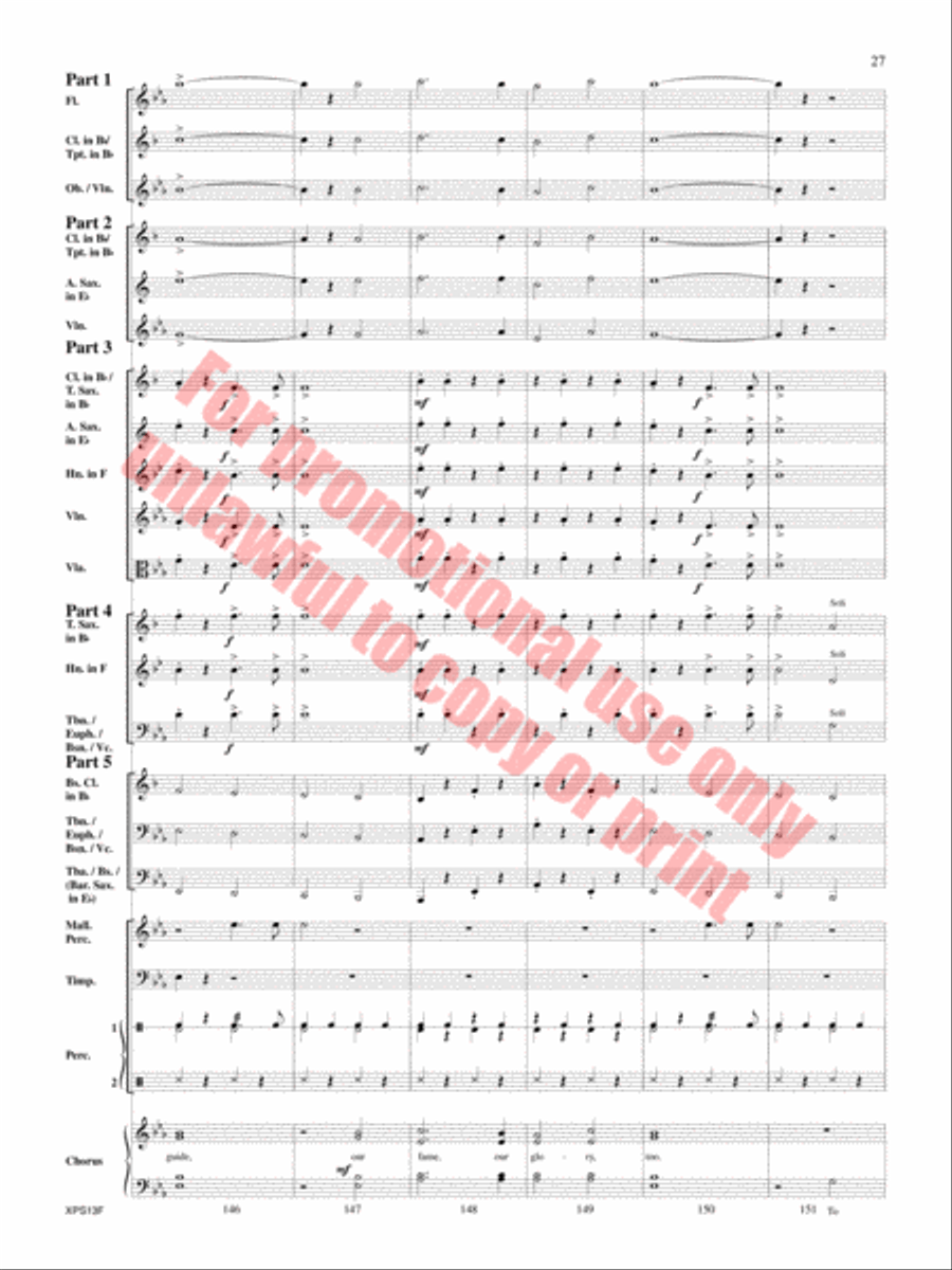 Armed Forces The Pride of America! Concert Band scores gallery preview page 28