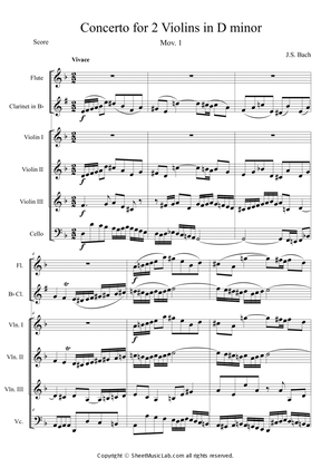 Concerto for 2 Violins 1st mov
