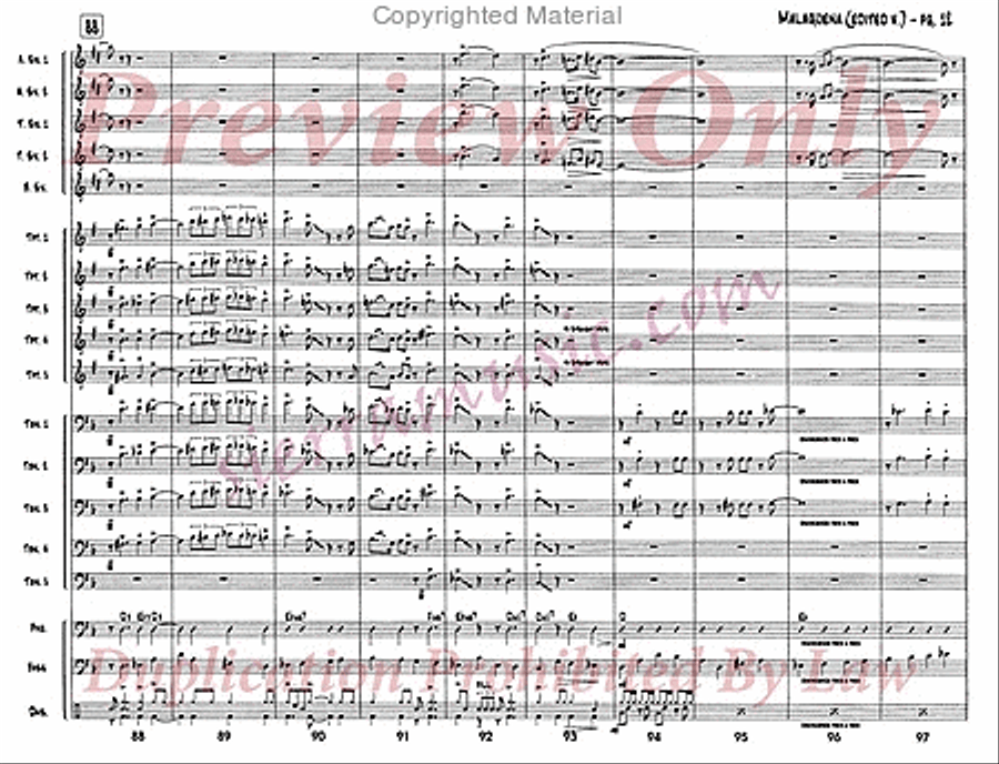 Malaguena Malaguena Jazz Ensemble scores gallery preview page 13