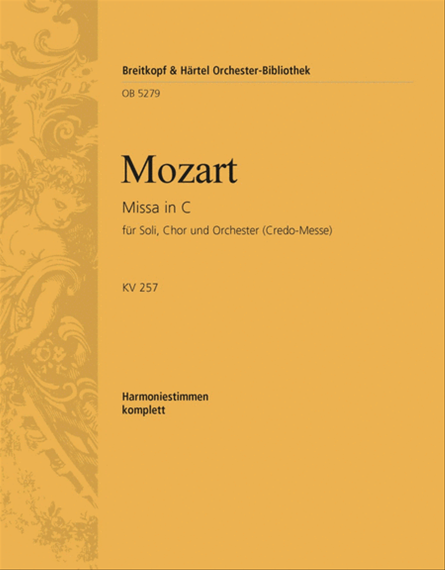 Missa in C K. 257 4-Part scores gallery preview page 1