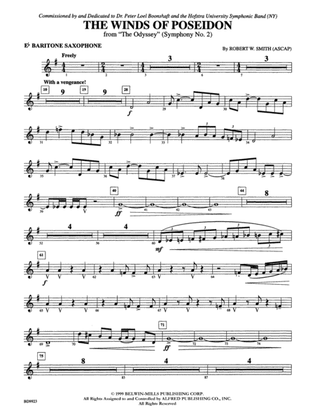 The Winds of Poseidon (from The Odyssey (Symphony No. 2)): E-flat Baritone Saxophone