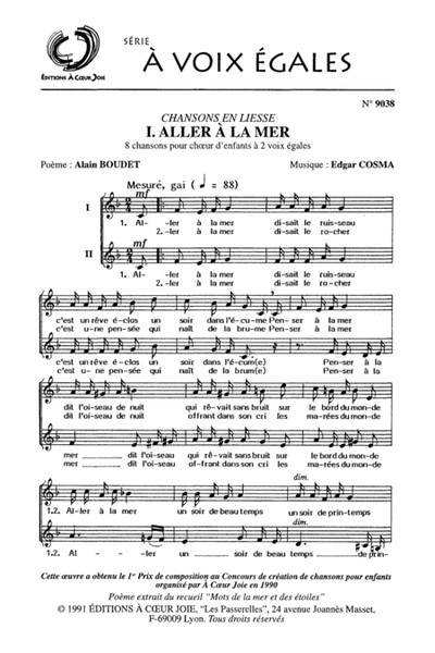 Aller A La Mer (1) - Chansons En Liesse