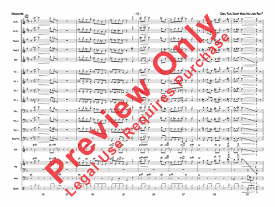 Does This Chart Make Me Look Phat? Jazz Ensemble scores gallery preview page 41