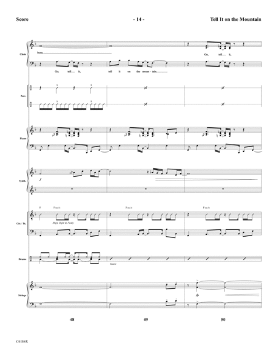 Tell It On the Mountain Tell It On the Mountain Choir scores gallery preview page 16