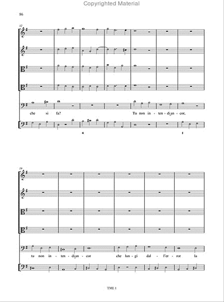 Giona. Oratorio for 5 Voices (SSATB), Strings and Continuo (Modena 1689). Critical Edition SSATB scores gallery preview page 14