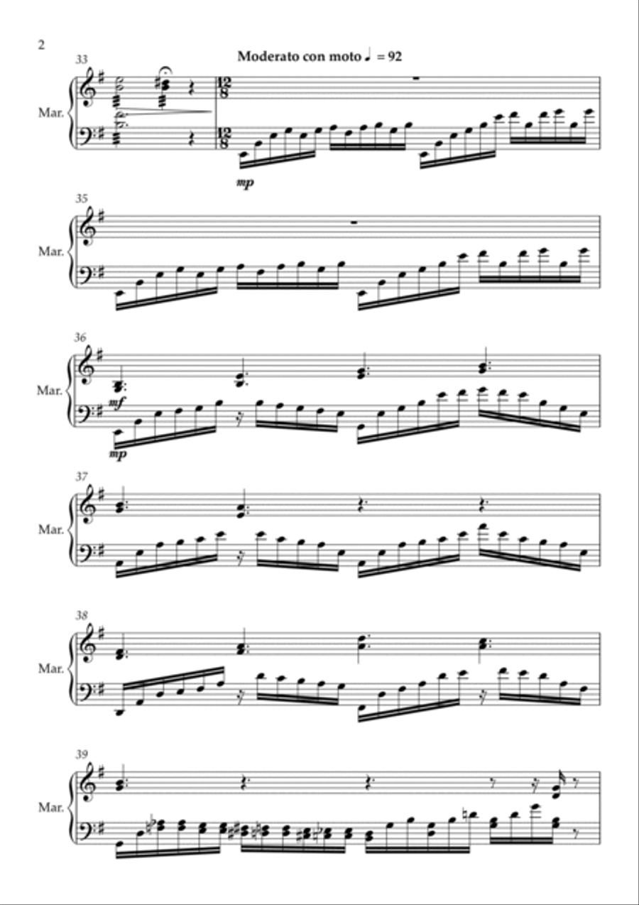 Étude variations Marimba scores gallery preview page 2