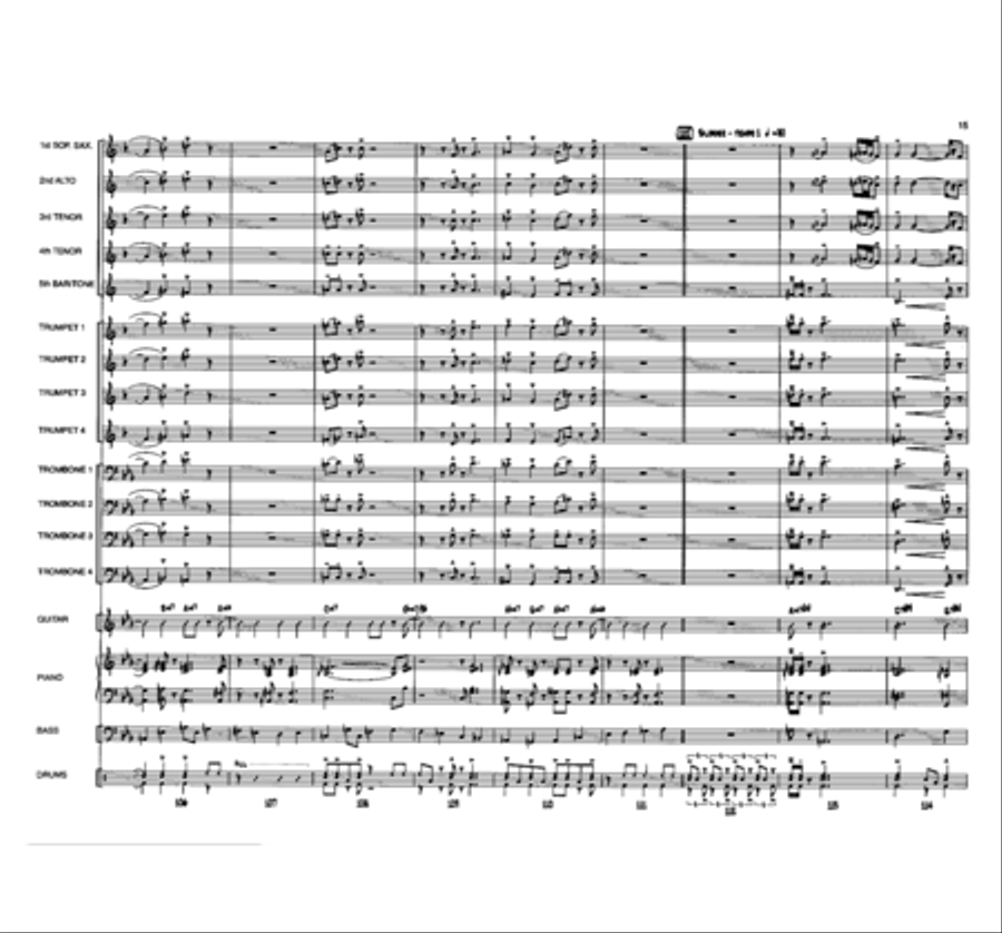 The Day We Called It A Night Jazz Ensemble scores gallery preview page 15