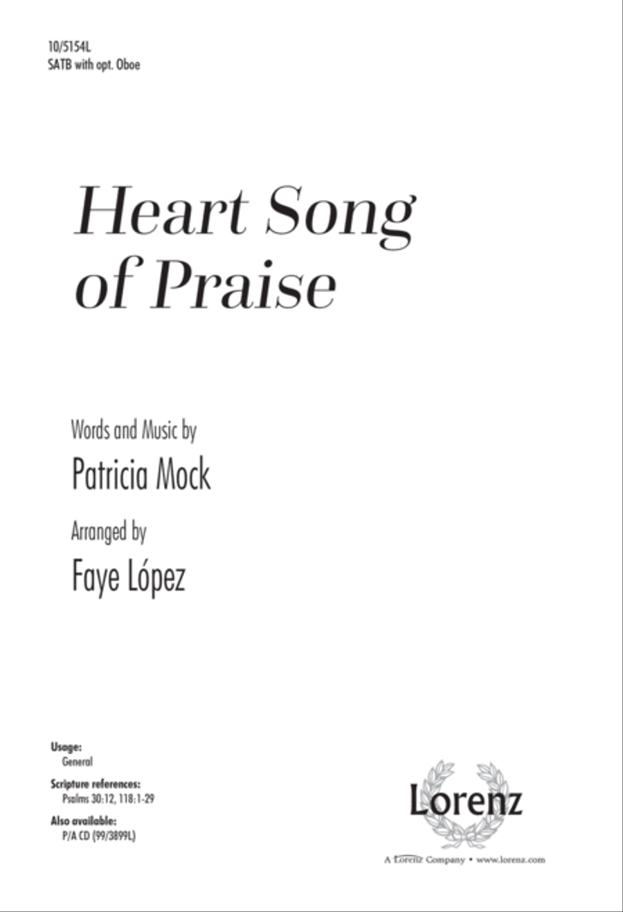 Heart Song of Praise 4-Part scores gallery preview page 1