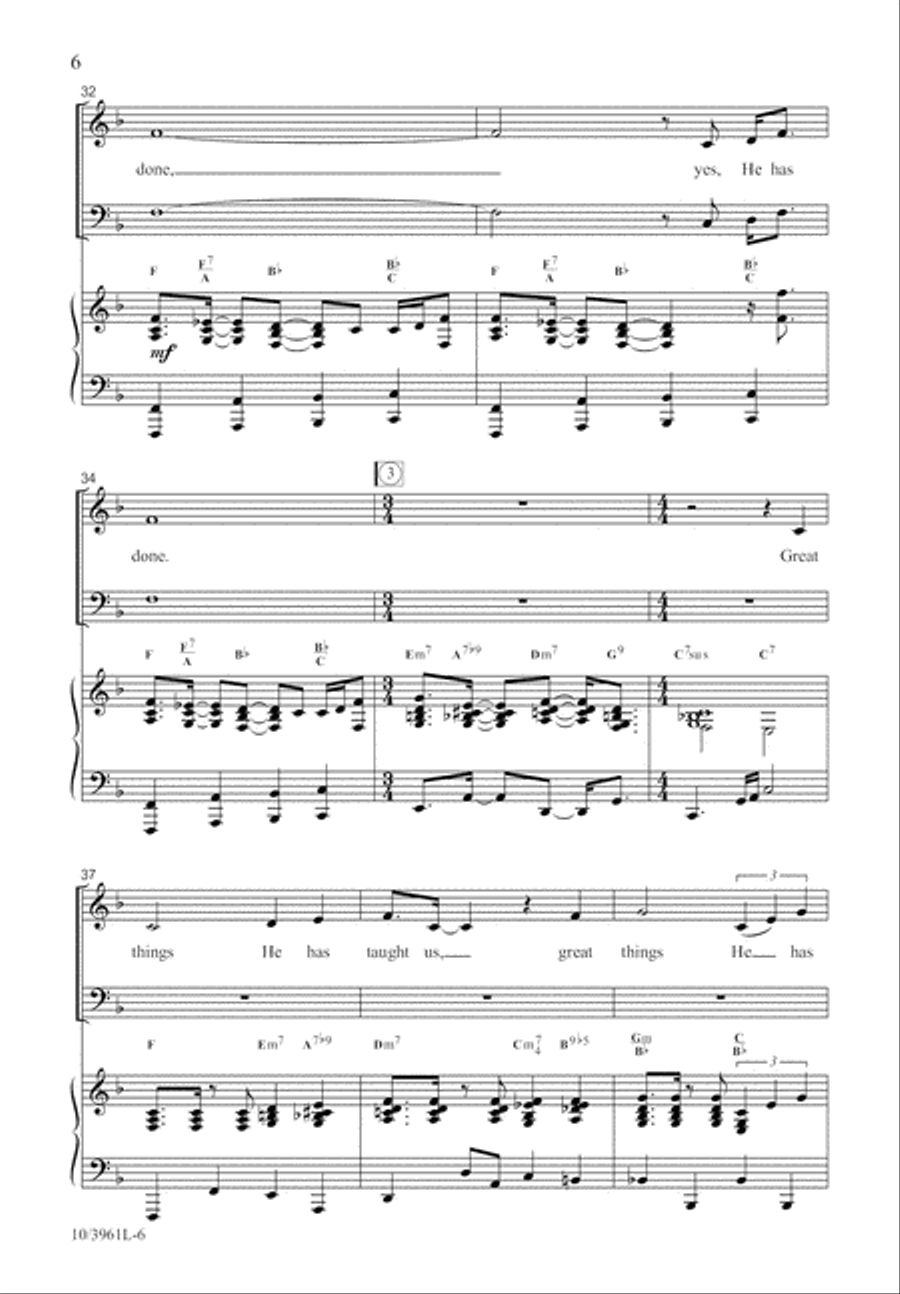 Great and Mighty Lord Great and Mighty Lord 4-Part scores gallery preview page 6