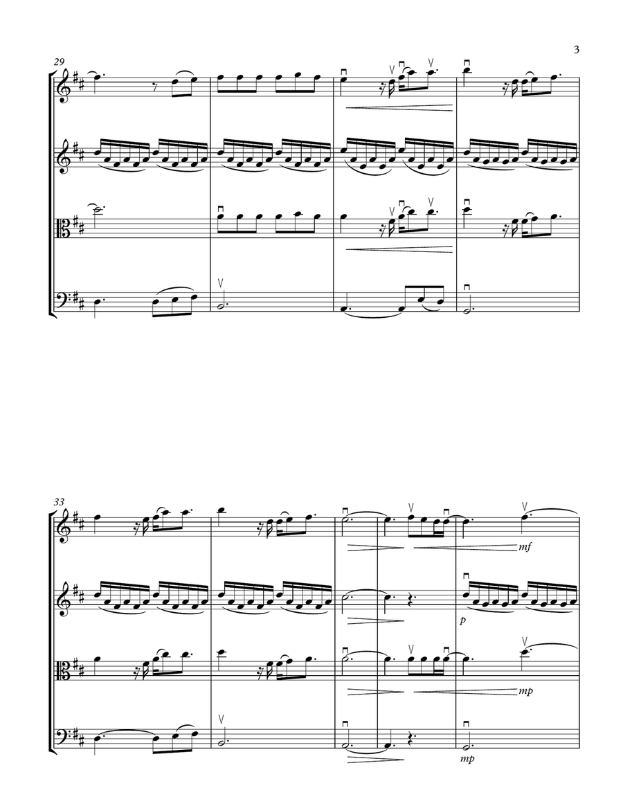 I Get To Love You String Quartet scores gallery preview page 3