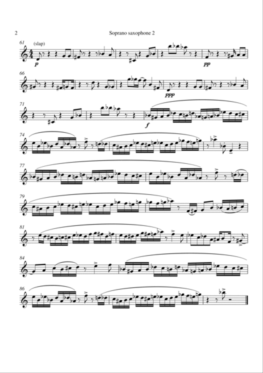 Saxissimo - parts Saxissimo - parts 4-Part scores gallery preview page 5