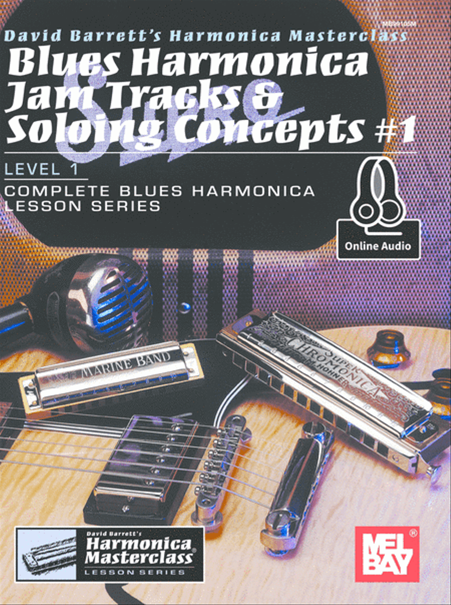 Blues Harmonica Jam Tracks & Soloing Concepts #1 Harmonica scores gallery preview page 1