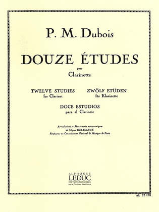 Book cover for 12 Etudes (clarinet Solo)