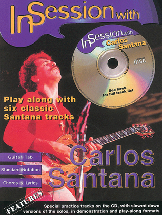Book cover for In Session with Carlos Santana