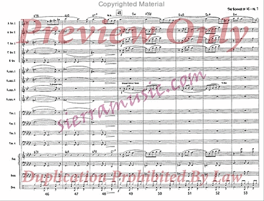 Theme from the Summer of '42 Jazz Ensemble scores gallery preview page 8