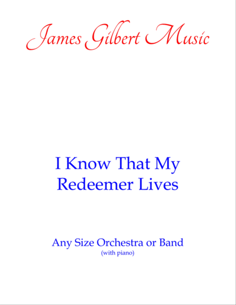 I Know That My Redeemer Lives Small Ensemble scores gallery preview page 1