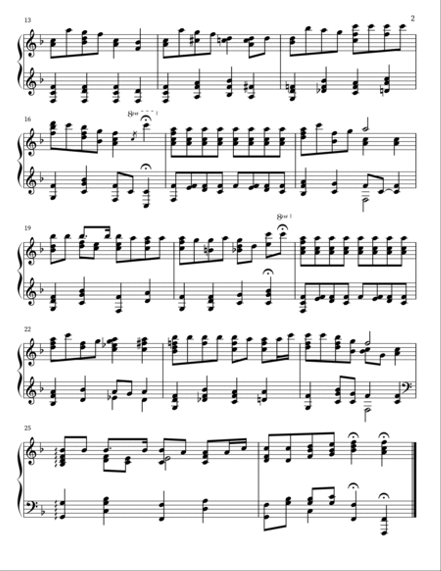 Another Peaceful Piano Christmas [Full Album PDF Score] Piano Solo scores gallery preview page 4