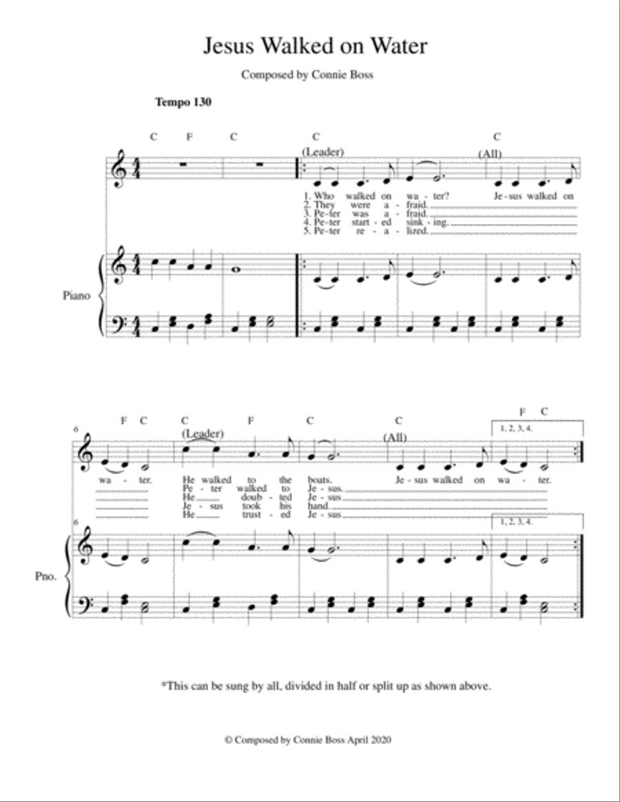 Bible songs for kids - solo and piano Piano, Vocal, Guitar scores gallery preview page 5