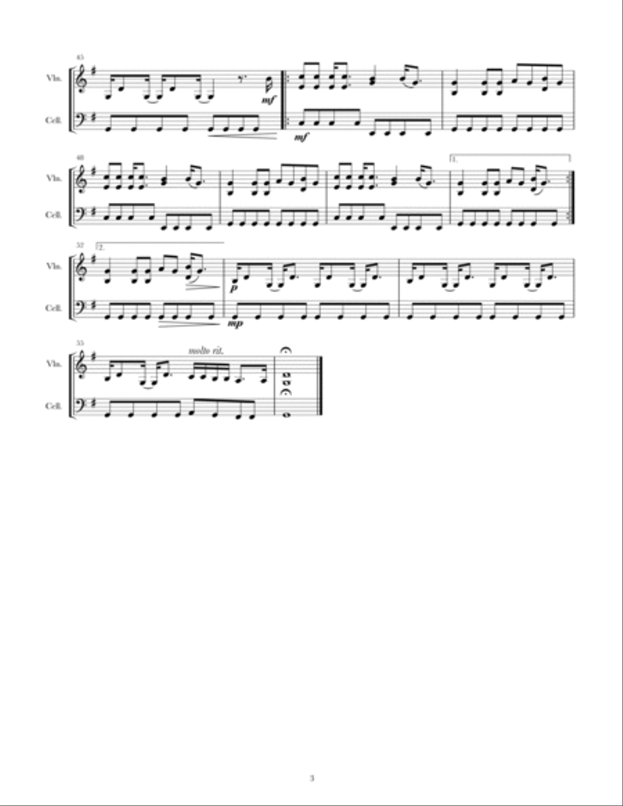 After The Storm String Duet scores gallery preview page 3