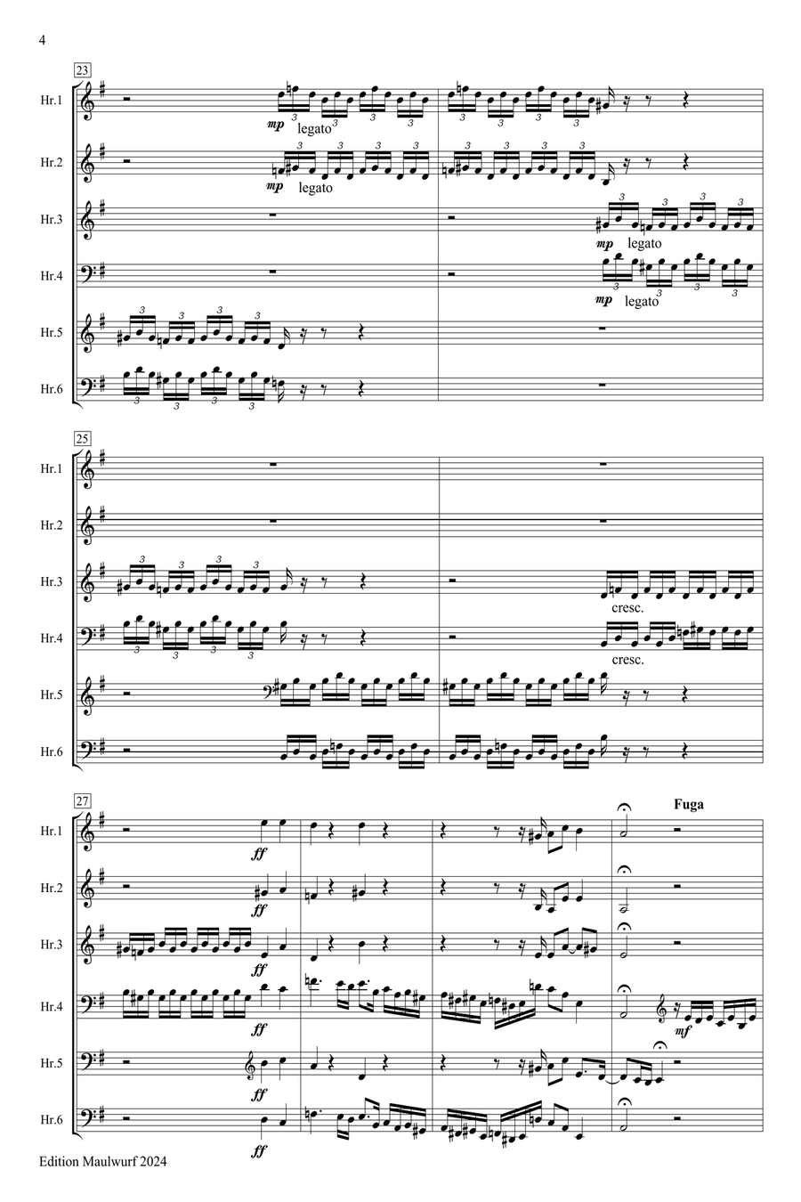 Toccata con Fuga in d Horn scores gallery preview page 4