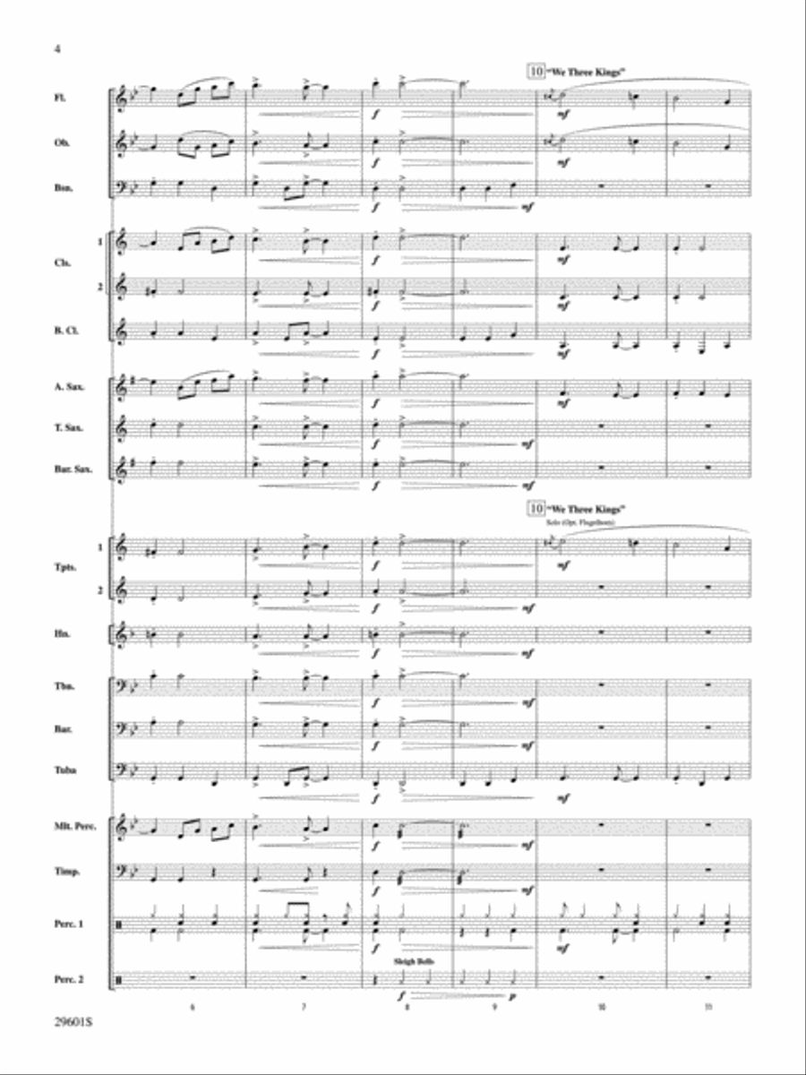 A Swingin' Holiday A Swingin' Holiday Concert Band scores gallery preview page 3
