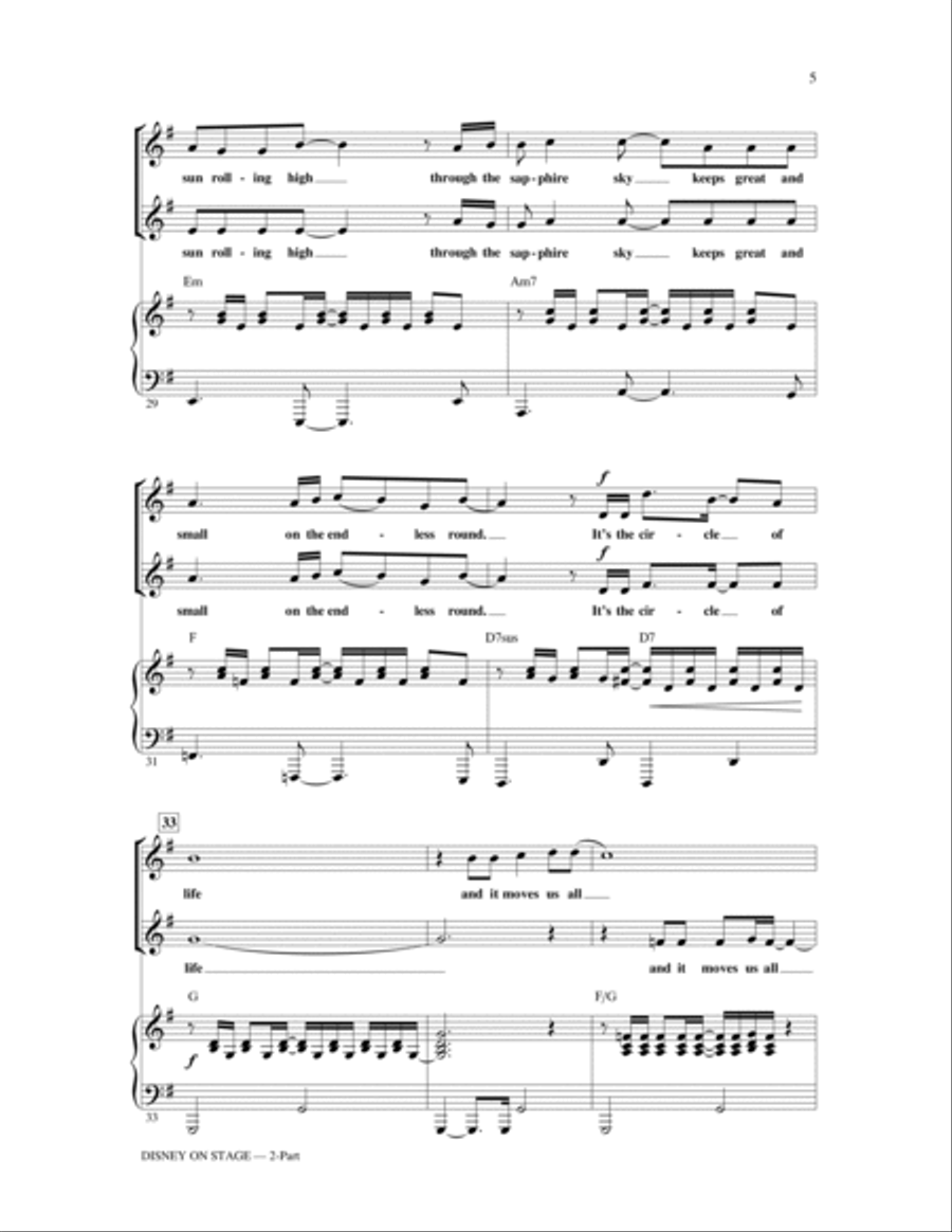 Disney On Stage (Medley) 2-Part scores gallery preview page 4