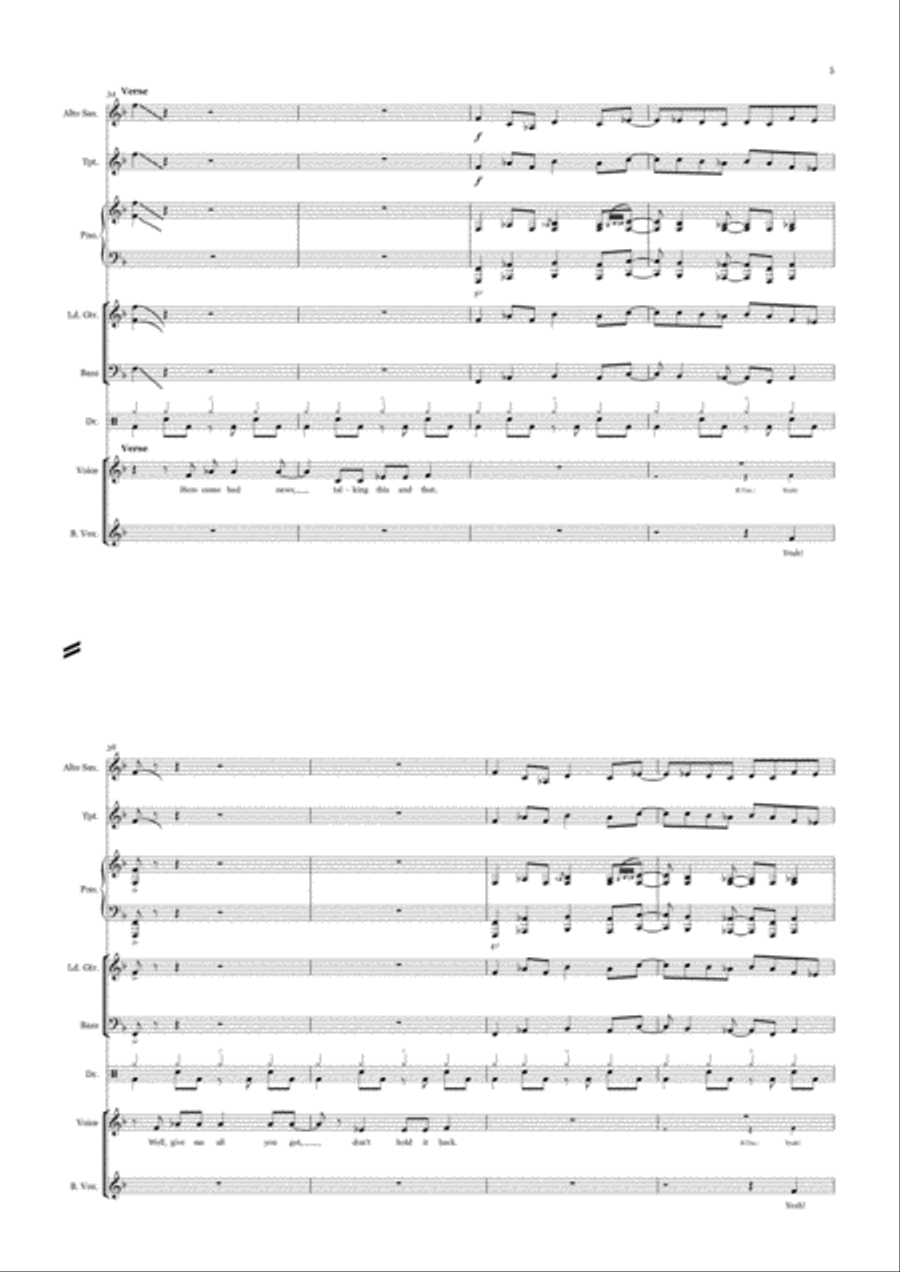 Happy Piano, Vocal, Guitar scores gallery preview page 6