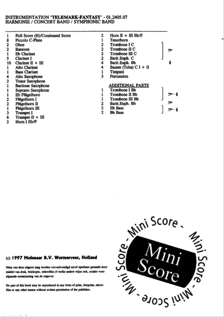 Telemark Fantasy Concert Band scores gallery preview page 6