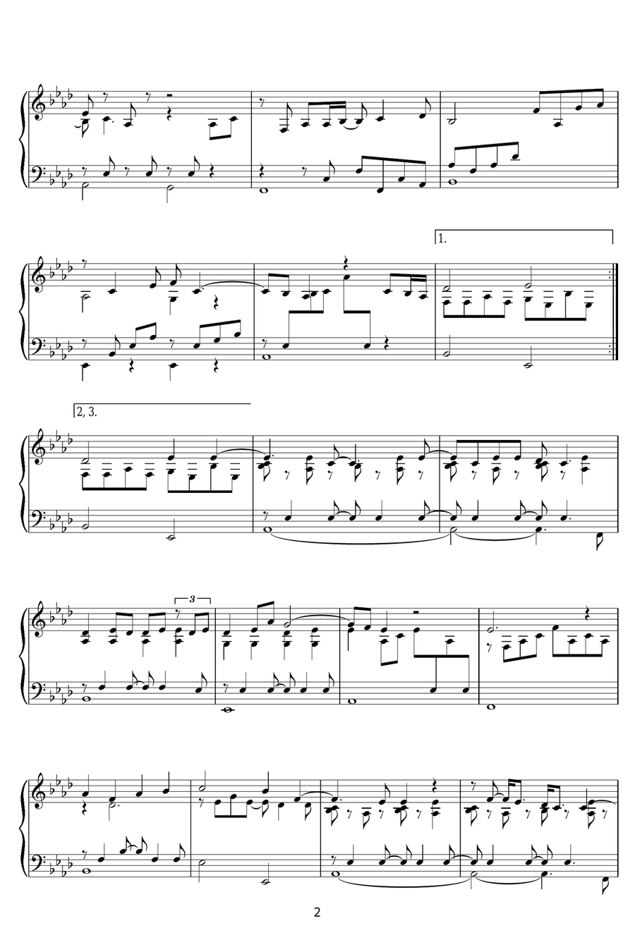 Over The Rainbow Piano Solo scores gallery preview page 2