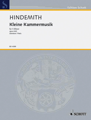 Book cover for Kleine Kammermusik, Op. 24, No. 2