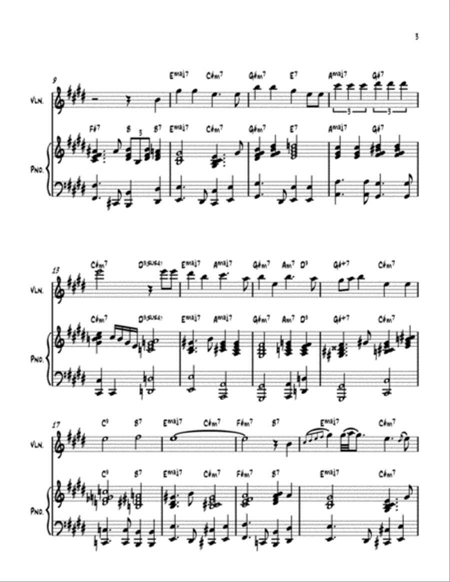 A Nightingale Sang In Berkeley Square Violin Solo scores gallery preview page 3