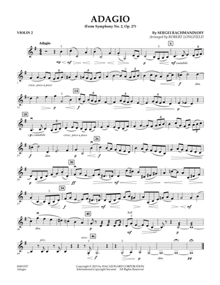 Adagio from Symphony No. 2 - Violin 2