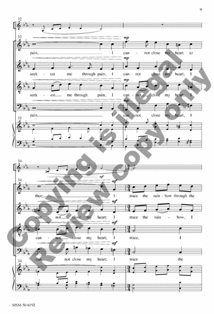 O Love That Will Not Let Me Go (Choral Score) image number null