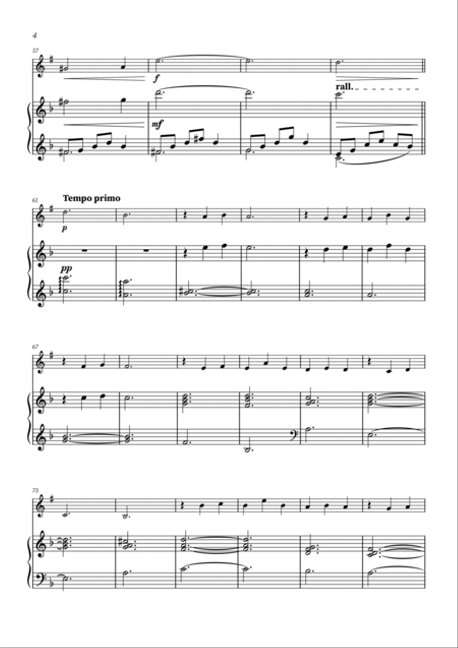 Clair de Lune - Clarinet and Piano B-Flat Clarinet scores gallery preview page 4