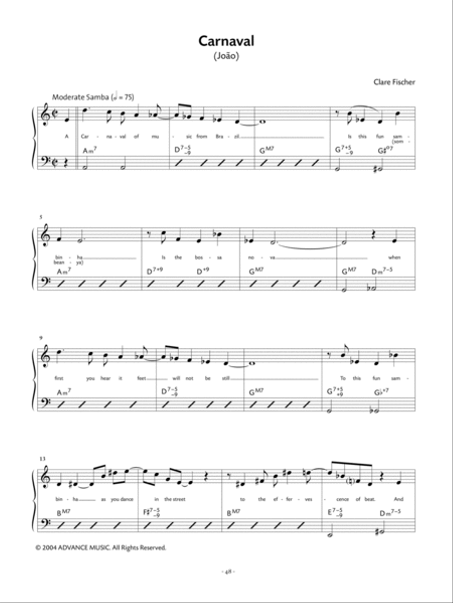 The Music of Clare Fischer Small Ensemble scores gallery preview page 9