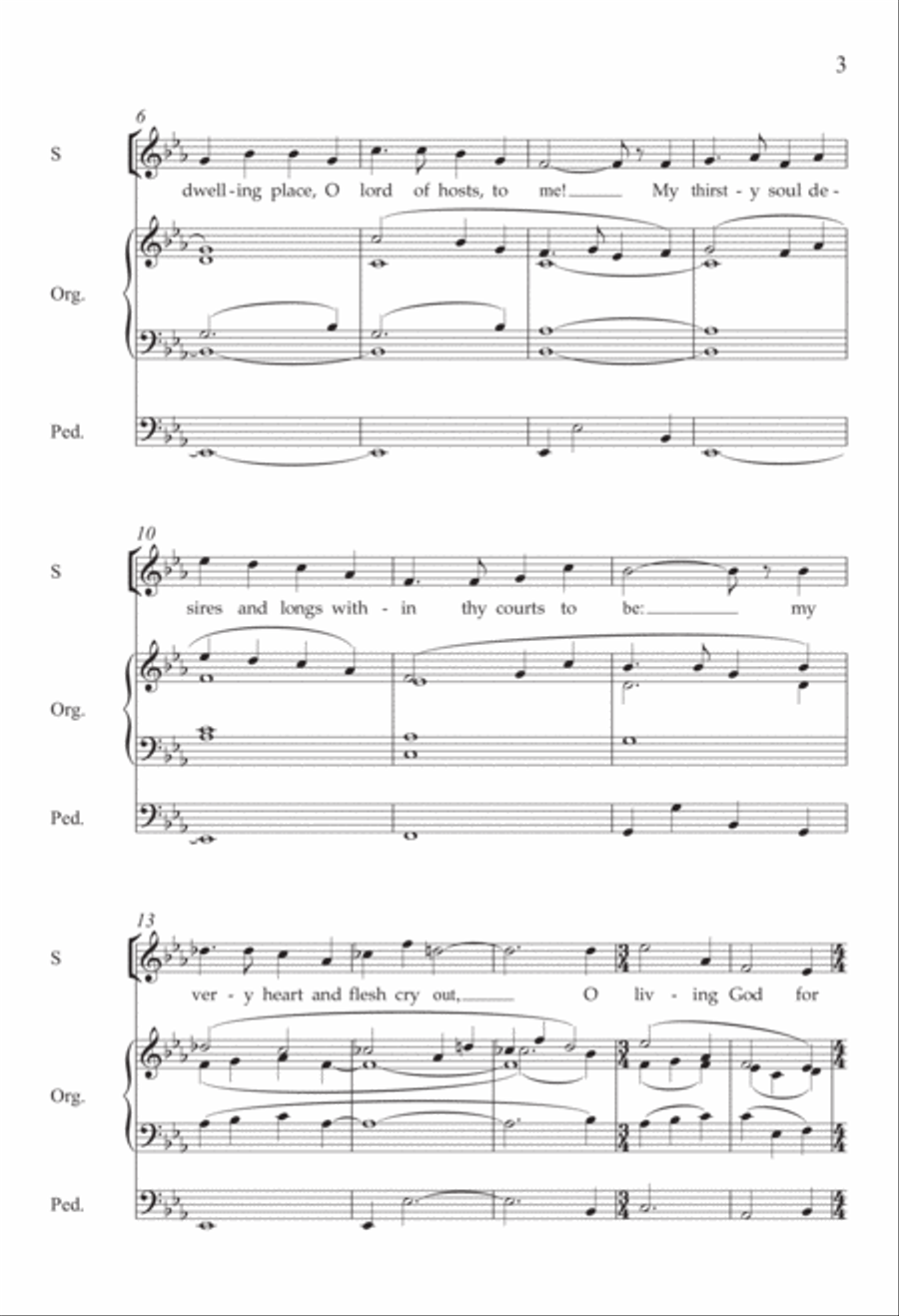 How Lovely Is Thy Dwelling Place 4-Part scores gallery preview page 3