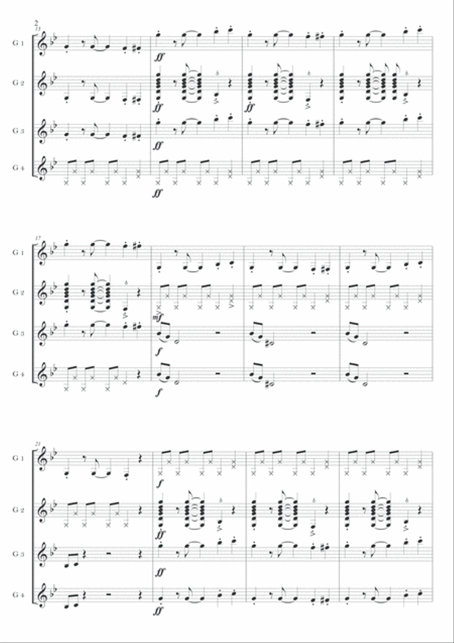 Mission: Impossible Theme from the Paramount Television Series MISSION: IMPOSSIBLE Small Ensemble scores gallery preview page 3