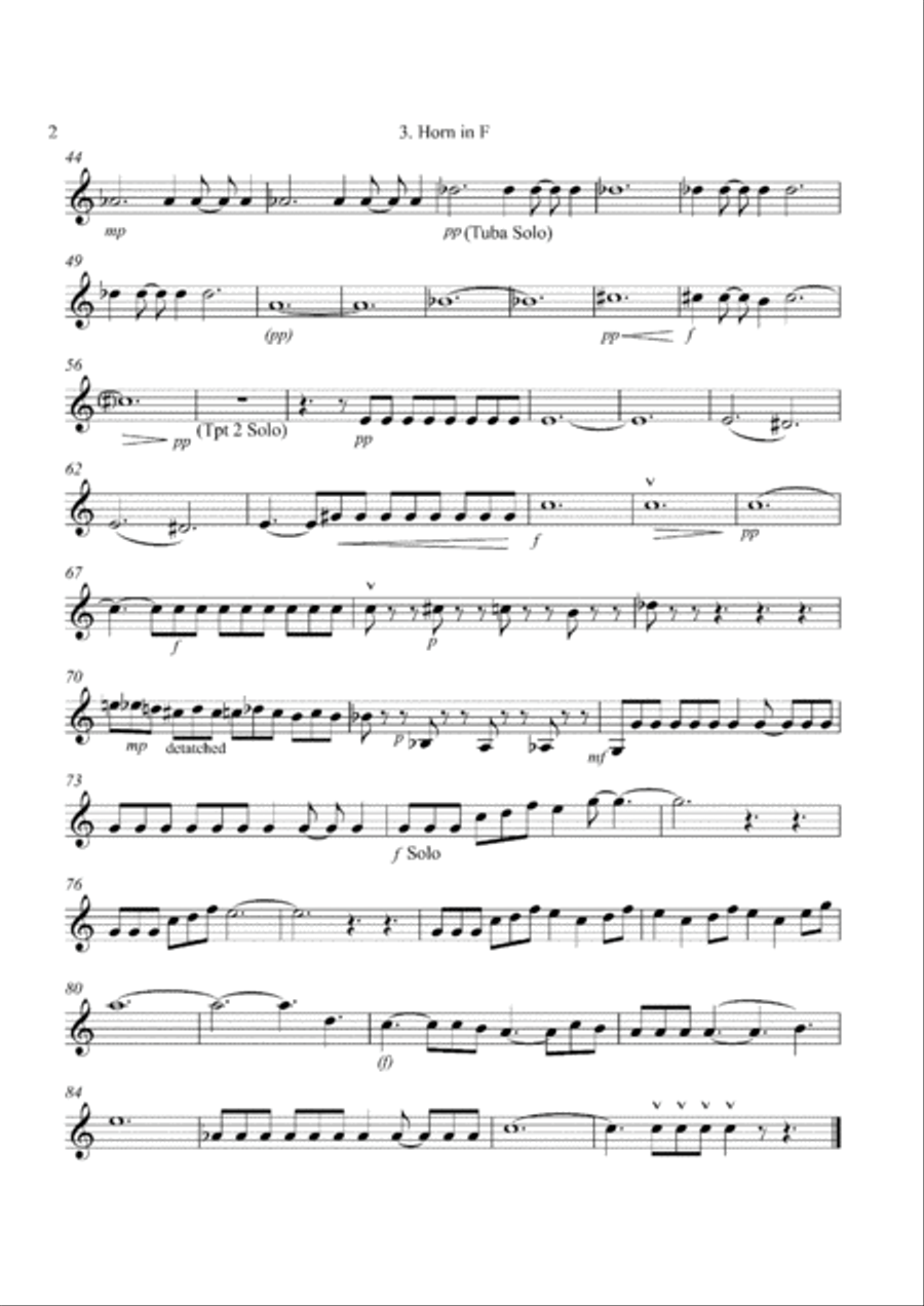 633 Squadron - Main Title Brass Ensemble scores gallery preview page 6