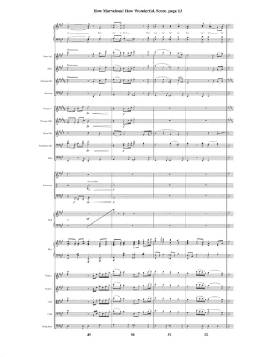 How Marvelous! How Wonderful! 4-Part scores gallery preview page 15