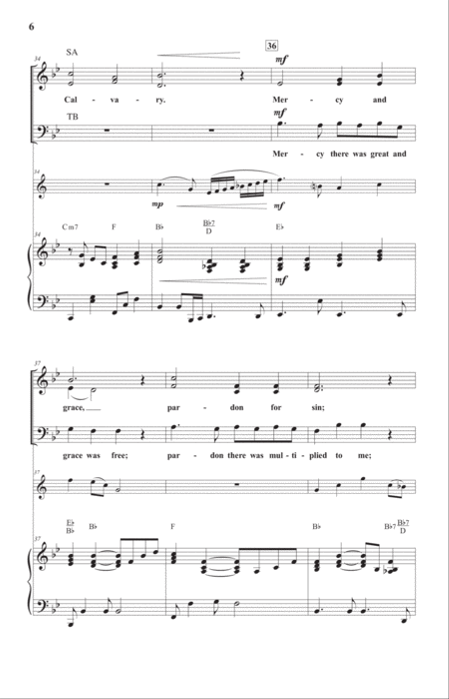 At Calvary 4-Part scores gallery preview page 6