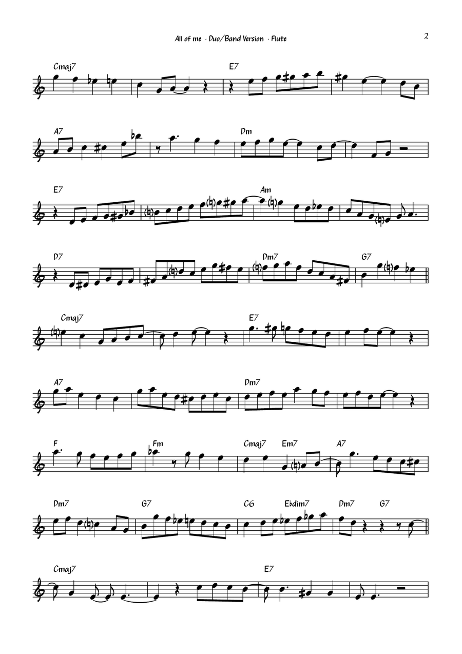 All Of Me Flute scores gallery preview page 3
