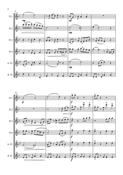 "Jacaranda" Original Tango for Flute Choir image number null
