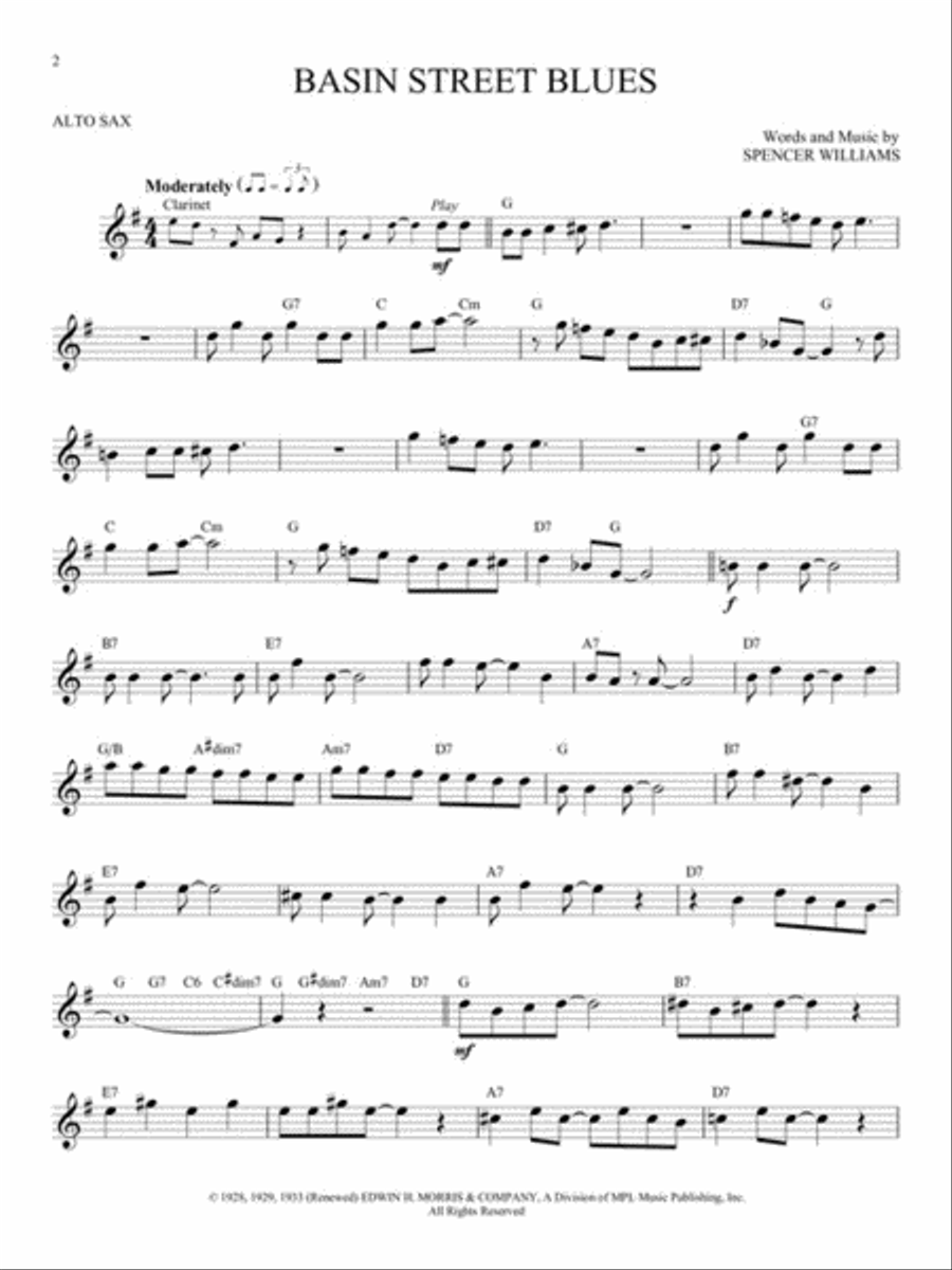 Dixieland Favorites Alto Saxophone scores gallery preview page 3