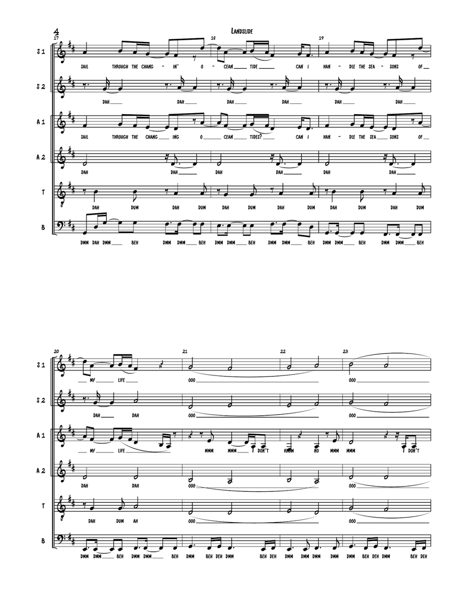 Landslide 4-Part scores gallery preview page 4