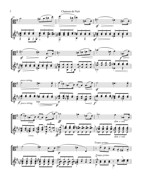 Chanson de nuit for viola and guitar image number null