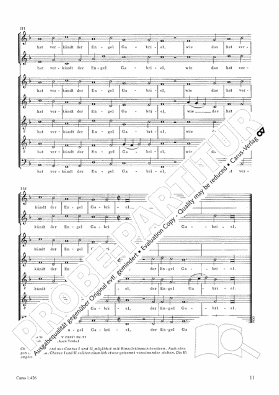 Singt, ihr lieben Christen all SATTB scores gallery preview page 11
