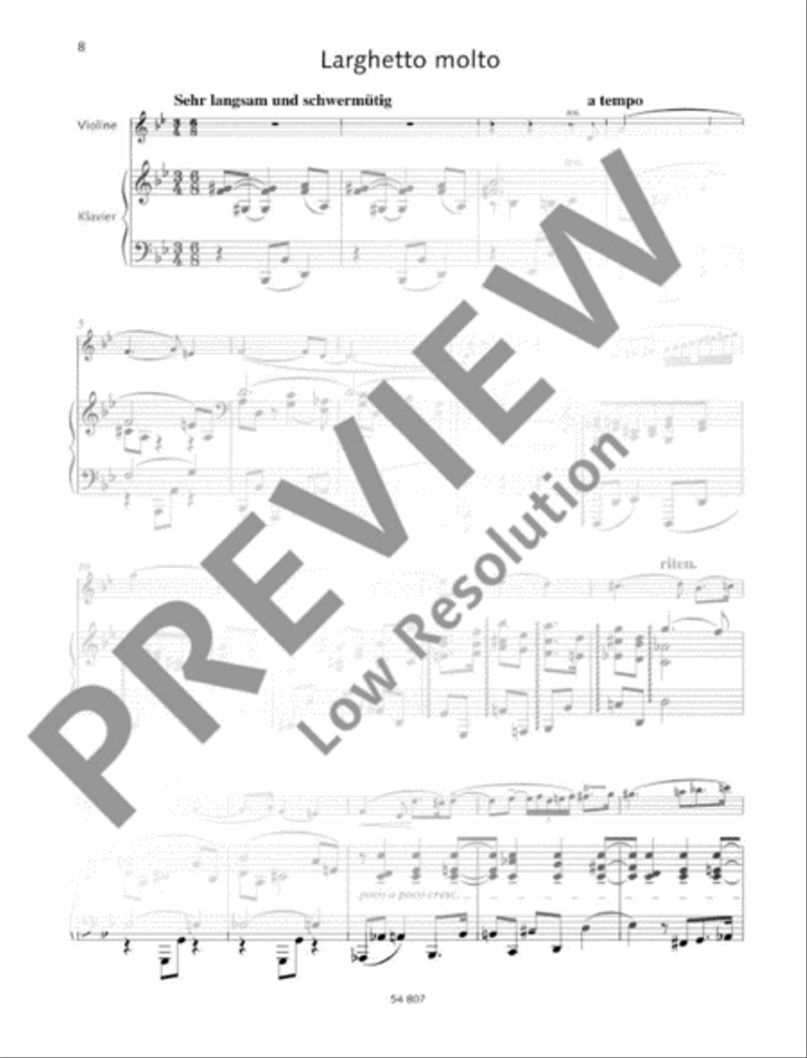 Aria · Larghetto molto Aria · Larghetto molto Violin Solo scores gallery preview page 9
