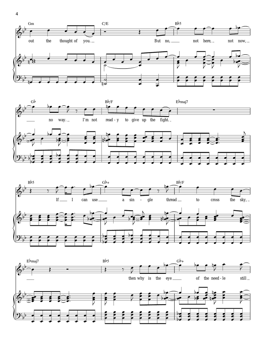 Boy Falls From The Sky Boy Falls From The Sky Piano, Vocal scores gallery preview page 4
