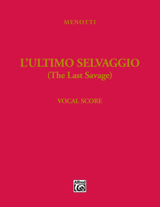 Book cover for The Last Savage (L'ultimo selvaggio)
