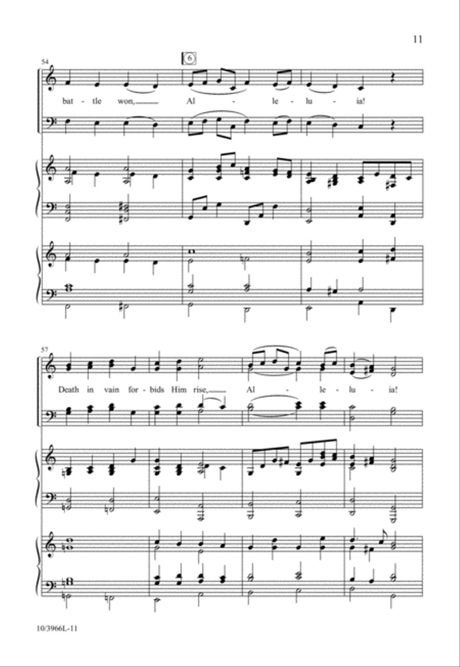 Raise Your Joys and Triumphs High 4-Part scores gallery preview page 12